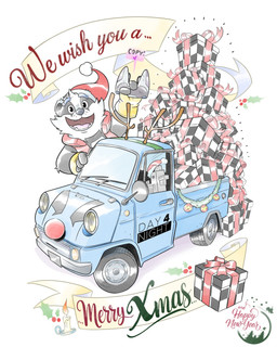 anthro black_body black_nose christmas_clothing christmas_headwear christmas_present clothing controller eyebrows fur game_controller gift hat headgear headwear holidays male male_anthro multicolored_body multicolored_fur open_mouth santa_hat solo text white_body fabio_pochet bradley_the_badger_(game) christmas honda bradley_(bradley_the_badger) badger domestic_cat felid feline felis mammal mustelid musteline 2025 4:5 colored digital_drawing_(artwork) digital_media_(artwork) english_description english_text hi_res official_art