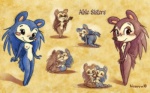 4_fingers all_fours anthro anthro_on_anthro bare_shoulders big_head biped black_eyes black_nose blue_body blue_butt blue_ears blue_fur blue_hair blue_tail blush breasts brown_body brown_ears brown_eyes brown_fur brown_hair brown_tail brown_text butt countershade_torso countershading dark_eyes dark_nose dark_pupils dark_text duo eyelashes featureless_feet feet female female/female fingers fur hair iris kissing kneeling legs_together lidded_eyes light_face long_hair looking_at_viewer looking_back monotone_breasts monotone_face monotone_hair monotone_tail multiple_poses nipples nude outstretched_arm pink_nipples pose presenting presenting_hindquarters pupils slim small_breasts small_waist smile snout spread_arms standing tail tapering_snout text text_border white_text_border year yellow_body yellow_breasts yellow_countershading yellow_face yellow_fur sankam animal_crossing nintendo mabel_able sable_able eulipotyphlan hedgehog mammal 16:10 2010 character_name signature widescreen incest_(lore) sibling_(lore) sister_(lore) sisters_(lore)