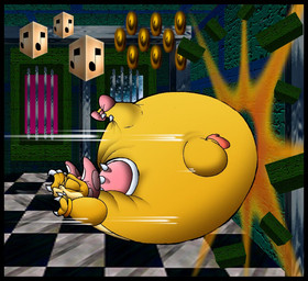 accessory anthro belly big_belly big_butt bow_ribbon butt female furgonomics hair_accessory hair_bow hair_ribbon huge_belly huge_butt hyper hyper_belly hyper_butt hyper_pear inflation inside monobutt overweight pear-shaped_figure ribbons simple_background solo tail tail_accessory tail_bow tail_ribbon wide_hips yellow_body virus-20 dic_entertainment mario_bros nintendo the_adventures_of_super_mario_bros_3 koopaling kootie_pie_koopa_(dic) wendy_o._koopa dragon_koopa koopa scalie 2010
