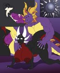 abdominal_bulge abs ahegao all_fours animal_genitalia anthro anthro_on_anthro anthro_on_bottom anthro_on_top anthro_penetrated anthro_penetrating anthro_penetrating_anthro anthrofied anus areola balls barefoot biceps big_balls big_breasts big_butt big_penis biped black_body black_scales bodily_fluids breasts butt cervical_contact claws clitoral_hood close-up cum cum_in_pussy cum_in_uterus cum_inside cum_on_own_penis cum_on_penis cum_on_self cutaway doggystyle duo ejaculation erection exclamation_point eye_roll eyelashes fallopian_tubes feet female female_anthro female_on_bottom female_penetrated foreskin from_behind_position fucked_silly genital_fluids genitals glans green_eyes grin hand_on_butt hand_on_shoulder horn huge_breasts humanoid_genitalia humanoid_penis humanoid_pussy hybrid_genitalia hybrid_penis impregnation internal internal_vaginal intraspecies kneeling kneeling_sex looking_pleasured male male/female male_anthro male_on_top male_penetrating male_penetrating_female membrane_(anatomy) muscular muscular_anthro muscular_male nipples non-mammal_breasts nude on_bottom on_top open_mouth orgasm orgasm_face ovaries ovum pecs penetration penile penile_penetration penis penis_in_pussy purple_background purple_body purple_eyes purple_foreskin purple_glans purple_penis purple_scales pussy raised_tail red_anus red_areola red_body red_nipples red_pussy red_scales red_tongue retracted_foreskin scales sex sheath sheathed_humanoid_penis simple_background smile sperm_cell tail tongue tongue_out uterus vaginal vaginal_penetration xray_view yellow_balls yellow_body yellow_scales yellow_sheath danielssj activision european_mythology mythology spyro_the_dragon corrupt_cynder cynder spyro dragon mythological_creature mythological_scalie scalie western_dragon wingless_dragon 2018 absurd_res digital_drawing_(artwork) digital_media_(artwork) hi_res