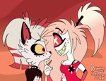 duo female female/female shepherd hazbin_hotel mythology cherri_bomb_(hazbin_hotel) crymini_(hazbin_hotel) canid canid_demon canine demon hellhound mammal mythological_canine mythological_creature hi_res sketch