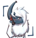 beverage bottle_cap cola female feral fur red_eyes scar soda solo white_body white_fur mxlovegopdng nintendo pokemon styx_(nyxcha) absol generation_3_pokemon pokemon_(species) hi_res