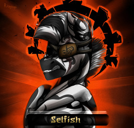 alternate_universe black_body black_fur black_mane clenched_teeth eye_patch eyewear feral fluffy_ears frown fur iron_crown_(darkest_dungeon) light magic_user male male_feral mane multicolored_mane red_background shaman simple_background solo striped_mane teeth text text_box tribal_spellcaster two_tone_mane white_body white_fur white_mane rayrage darkest_dungeon fallout_equestria hasbro my_little_pony fan_character nyota_(markerlight) equid equine mammal zebra 2020 artist_name bust_portrait colored crossover digital_drawing_(artwork) digital_media_(artwork) english_description english_text lighting portrait shaded