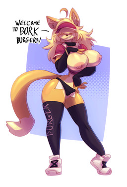 anthro armwear big_breasts blonde_hair bottomwear breasts clothed clothing curvy_figure denim denim_bottomwear denim_clothing denim_shorts dialogue elbow_gloves exposed_breasts female fingerless_gloves footwear fur gloves hair hair_over_eyes handwear hat headgear headwear huge_breasts legwear long_hair multicolored_body multicolored_fur nipple_piercing nipples panties piercing sharp_teeth shoes shorts solo standing stockings tail tan_body tan_fur teeth text thick_thighs thigh_highs topwear two_tone_body two_tone_fur underwear visor_cap white_body white_fur wide_hips bigdad mitzi_(bunnybaphomet) domestic_cat felid feline felis mammal 2024 english_text full-length_portrait portrait