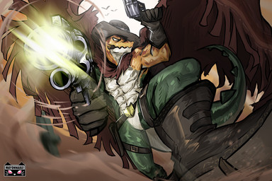 abs afternoon angry anthro belt boots cactus candy cape cigar cigar_in_mouth clothing cowboy cowboy_hat dessert dirt dust featureless_crotch feral flying food footwear glistening glistening_body gloves green_body green_tail gummy_(food) gun half-closed_eyes handwear hat headgear headwear holding_gun holding_object holding_ranged_weapon holding_weapon long_tail male manly motion_blur motion_lines multicolored_body multicolored_tail narrowed_eyes object_in_mouth outside pecs plant pointing_gun pointing_gun_at_viewer poncho pose raised_arm ranged_weapon shadow sharp_teeth shoes shooting shooting_gun solo spiked_tail spikes spikes_(anatomy) sun tail teeth thick_thighs weapon white_body white_eyes white_tail wings yellow_body yellow_nose lumii glitch_productions the_amazing_digital_circus gummigoo_(tadc) avian bird crocodile crocodilian food_creature gummy_creature living_candy reptile scalie 2024 3:2 detailed hi_res watermark
