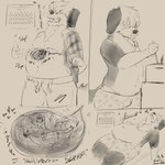 abdominal_bulge anthro anthro_pred anthro_prey belly belt biped bodily_fluids boxers_(clothing) breasts bulge burping butt calendar clothing cooking extreme_size_difference female female_anthro flannel_shirt food_in_stomach full_tour fully_inside guts heartbeat hooves internal intestines larger_male male male_anthro messy micro micro_prey neck_tuft open_belt open_mouth organs romantic romantic_couple rumbling_stomach safe_vore size_difference sleeping slime smaller_female sticky stomach stomach_acid struggling struggling_prey tongue tongue_out tuft underwear undressing vore wardrobe_malfunction wet willing_prey hunner cosmedeer peppercanine canid canine canis deer domestic_dog mammal 1:1 absurd_res comic hi_res monochrome signature