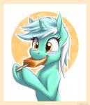 blush dessert female feral food hair horn ice_cream simple_background solo white_hair yellow_eyes fanch1 friendship_is_magic hasbro my_little_pony mythology lyra_heartstrings_(mlp) equid equine mammal mythological_creature mythological_equine unicorn