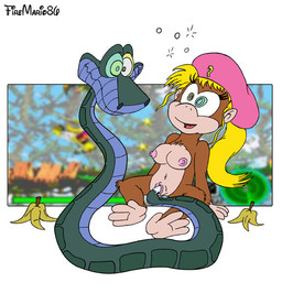 ambiguous_gender anthro anthro_on_feral anthro_penetrated banana bestiality blonde_hair breasts countershading duo feet female female/ambiguous feral feral_penetrating feral_penetrating_anthro food fruit genitals hair interspecies mind_control nipples penetration plant prehensile_feet sex tail tail_fetish tail_play tail_sex toes vulva young young_anthro hypnofire86 disney donkey_kong_(series) nintendo the_jungle_book dixie_kong kaa_(jungle_book) haplorhine kong mammal monkey primate reptile scalie snake crossover