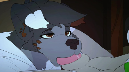 anthro anthro_on_anthro anthro_penetrated anthro_penetrating anthro_penetrating_anthro anthro_penetrating_male audible_ejaculation bedroom bodily_fluids clothing cum cum_in_mouth cum_inside desktop duo erection fellatio fur gagging genital_fluids genitals male male/male male_penetrated male_penetrating male_penetrating_anthro male_penetrating_male moan oral oral_only oral_penetration orgasm penetration penile penile_penetration penis penis_in_mouth sex sound_effects under_table under_table_oral bellial_grotenbell ambient_among_us c418_(music) canid canine canis mammal wolf 16:9 animated hi_res long_playtime sound webm widescreen