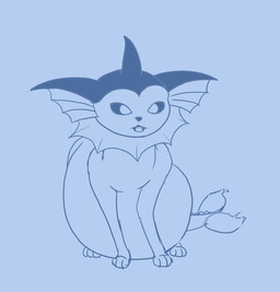ambiguous_gender belly belly_swaying big_belly cute_fangs fangs feral fin frill_(anatomy) head_fin huge_belly inflated_belly inflation liquid_inflation motion_lines paws smile solo tail tail_fin teeth water_inflation stonefire nintendo pokemon eeveelution generation_1_pokemon pokemon_(species) vaporeon 2017 animated monochrome