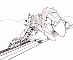anthro belly big_breasts breasts female female_pred group horn lying macro oral_vore outside overweight simple_background train vehicle vore white_background frakass mythology equid equine mammal mythological_creature mythological_equine unicorn 2018 hi_res
