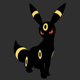 ambiguous_gender black_body feral fur fur_markings glistening glistening_eyes grey_background markings red_eyes ring_(marking) simple_background sitting solo yellow_body noye nintendo pokemon eeveelution generation_2_pokemon pokemon_(species) umbreon 1:1 2025 digital_drawing_(artwork) digital_media_(artwork) flat_colors