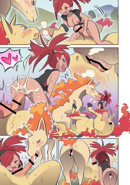 1_horn after_sex after_vaginal all_fours animal_genitalia animal_penis animal_vulva anus ball_lick balls barefoot bestiality biped black_clothing black_shirt black_topwear blue_sky blush blush_lines bodily_fluids bottomless bottomless_female bottomless_human breasts brown_eyes butt censor_bar censored_balls censored_genitalia censored_penis censored_vulva close-up clothed clothed_female clothed_human clothed_sex clothing collaborative_oral cum cum_from_vagina cum_in_vagina cum_inside cum_on_butt cum_on_penis cum_string cunnilingus day equine_genitalia equine_penis equine_vulva erection exposed_breasts eyes_closed facesitting feet fellatio female female_penetrated feral feral_on_feral feral_penetrating feral_penetrating_human fire flaming_hair flaming_mane flaming_tail french_kissing from_front_position genital_fluids genitals glistening glistening_eyes grass grey_hooves group group_sex gym_leader hair heart_symbol hooves horn human_on_feral human_penetrated ineffective_censorship interspecies intraspecies kissing larger_female larger_feral larger_male licking long_hair lying male male/female male_penetrating male_penetrating_female mane medial_ring medium_breasts mountain mouth_closed narrowed_eyes nipples on_back open_mouth open_smile oral orange_mane orange_tail orgasm outside penetration penile penile_penetration penis penis_in_vagina pink_anus pink_nipples pink_penis pink_tongue plant plantigrade pointy_ears pokephilia ponytail prick_ears pseudo_hair pseudo_mane pupils quadruped red_eyes red_hair red_inner_ear red_mane red_tail sex shirt sitting sitting_on_another size_difference sky smaller_female smaller_human smaller_penetrated smile snout sweat sweaty_arms sweaty_butt sweaty_face sweaty_legs tail tan_anus tan_ears tan_horn tan_vulva threesome tongue tongue_out topwear tree tremble_spikes triangle_position trio unguligrade vaginal vaginal_penetration vulva white_pupils kinnni-chan nintendo pokemon flannery_(pokemon) equid equine generation_1_pokemon human mammal pokemon_(species) rapidash absurd_res censored comic hi_res right_to_left