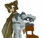 anatomically_correct anatomically_correct_genitalia anatomically_correct_penis animal_genitalia animal_penis anthro anthro_on_anthro anthro_penetrated anthro_penetrating anthro_penetrating_anthro biped blue_eyes chair cheek_tuft duo erection facial_tuft fluffy fluffy_tail fur furniture genitals grey_body grey_fur male male/male male_penetrated male_penetrating male_penetrating_male open_mouth penetration penis raccoon_penis red_eyes sex simple_background tail teeth tuft white_background white_body white_fur young young_anthro mizzyam third-party_edit mitch_savours sachel bat mammal procyonid raccoon absurd_res hi_res source_request