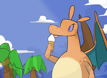 ambiguous_gender beach big_breasts big_butt bikini blue_eyes blush bouncing_breasts breast_jiggle breast_squish breasts butt butt_lick butt_slap cleavage clothed clothing cloud dessert duo_focus female food food_fetish food_play green_hair group hair ice_cream jiggling licking lying male male/female not_furry on_front outside palm_tree plant red_bikini red_clothing red_eyes red_swimwear seaside short_hair side_boob sky slap sleeping spanking squish surprised swimwear thick_thighs tongue tongue_out tree two-piece_swimsuit wings commoddity nintendo pokemon charizard gardevoir generation_1_pokemon generation_3_pokemon pokemon_(species) scalie 2015 animated digital_media_(artwork) no_sound short_playtime video