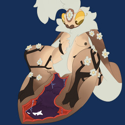 abdomen_vore ambiguous_fluids anthro back_wings belly bodily_fluids female female/female flower fluffy hands_behind_back nipples nude overweight paws plant safe_vore saliva unusual_vore vore wings pillowater flora_(pillowater) myla_(astres) arthropod avian bird corvid corvus_(genus) crow insect lepidopteran moth oscine passerine 1:1 alpha_channel hi_res