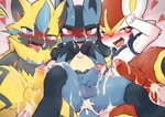 absurd_res anal anthro anus balls blush bodily_fluids censor_bar censored cinderace countershading cum cum_covered cum_in_ass cum_inside cum_on_balls cum_on_face cum_on_penis cumshot ejaculation erection foreskin generation_4_pokemon generation_7_pokemon generation_8_pokemon genital_fluids genitals group heart_eyes heart_symbol hi_res humanoid_genitalia humanoid_penis ineffective_censorship legendary_pokemon looking_at_viewer lucario male male/male male_focus male_penetrated messy nintendo nude open_mouth orgasm penetration penis pokemon pokemon_(species) seductive tongue tongue_out yousan zeraora