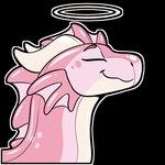 ambiguous_gender eyes_closed feral fin horn inflatable pink_body simple_background solo transparent_background symrea mythology animate_inanimate dragon living_inflatable mythological_creature mythological_scalie scalie 1:1 alpha_channel