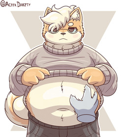 4_fingers :< ambiguous_gender anthro belly belly_overhang big_belly black_bottomwear black_clothing black_nose black_shorts blush blush_stickers bottomwear brown_body brown_fur claws closed_frown clothed clothing clothing_lift curled_tail deep_navel disembodied_hand duo eyebrows eyewear finger_claws fingers front_view frown fur geometric_background glasses glistening glistening_belly grey_body grey_clothing grey_sweater grey_topwear hair hand_on_belly inner_ear_fluff looking_at_viewer male male/ambiguous moobs mouth_closed multicolored_body multicolored_fur navel neck_tuft obese obese_anthro obese_male outline overweight overweight_anthro overweight_male pockets presenting_belly red_eyes round_glasses short_hair shorts simple_background standing sweater sweater_lift tail tan_body tan_fur tan_hair thick_thighs topwear tuft two_tone_body two_tone_fur unimpressed white_outline aceekdarzty conditional_dnp roy_ace_(aceekdarzty) canid canine canis domestic_dog mammal shiba_inu spitz 2025 cel_shading digital_media_(artwork) half-length_portrait halftone hi_res portrait shaded signature
