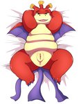 anthro anus aroused clitoris countershading female genitals looking_at_viewer lying presenting presenting_pussy pussy solo spread_legs spreading anonymous_artist mario_bros mythology nintendo paper_mario hooktail dragon mythological_creature mythological_scalie scalie absurd_res hi_res