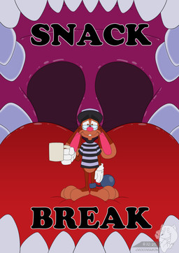 3_toes 4_fingers anthro ball_and_chain big_feet big_tongue cartoon_gloves clothing container cup duo eyewear feet fingers glasses hat headgear headwear in_mouth macro male male/male mawplay micro mug paws red_tongue shirt thick_feet thick_tongue toes tongue toony topwear uvula vore wearing_glasses whiskers wide_tongue crocdragon89 mythology joshua_edgars_(crocdragon89) roderick_(tamerkoh) toon_joshua_edgars_(crocdragon89) dragon lagomorph leporid mammal mythological_creature mythological_scalie rabbit scalie absurd_res comic cover cover_art cover_page hi_res