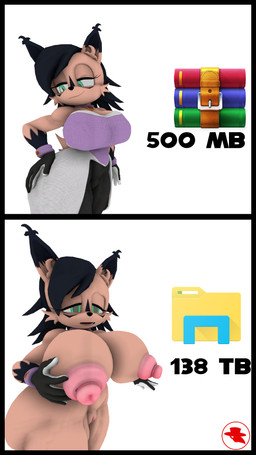 anthro big_breasts black_hair breasts brown_body butt clothed clothing female fur genitals gloves green_eyes hair handwear nipples nude simple_background smile solo text windows_file_explorer boiboi9999 archie_comics decompressed_file_meme sega sonic_the_hedgehog_(archie) sonic_the_hedgehog_(comics) sonic_the_hedgehog_(series) winrar nicole_the_lynx digital_creature felid feline lynx mammal 3d_(artwork) 9:16 digital_media_(artwork) hi_res meme source_filmmaker_(artwork)