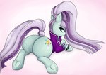 big_butt bubble_butt butt clothing cutie_mark female feral hair hooves huge_butt jacket long_hair looking_at_viewer looking_back on_ground quadruped solo sploot topwear unknown_artist friendship_is_magic hasbro my_little_pony coloratura_(mlp) equid equine horse mammal pony absurd_res hi_res