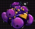 ageplay bdsm bondage bound diaper encasement female hyper infantilism inflatable inflatable_suit inflation latex permagrin pool_toy pool_toy_suit roleplay rubber_clothing solo anonymous_artist deltarune undertale_(series) susie_(deltarune) scalie hi_res