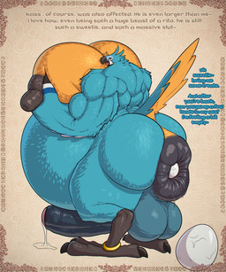 anal_oviposition anthro anus backsack balls beak belly big_anus big_balls big_belly big_breasts big_muscles big_penis biped breasts egg erection foreskin genitals gynomorph huge_anus huge_balls huge_belly huge_breasts huge_muscles huge_penis humanoid_genitalia humanoid_penis hyper hyper_anus hyper_belly hyper_breasts hyper_muscles hyper_pregnancy hyper_prolapse intersex muscular muscular_anthro muscular_gynomorph muscular_intersex nipples non-mammal_nipples oviposition pecs penis pregnant pregnant_anthro pregnant_gynomorph pregnant_intersex prolapse solo text vein veiny_penis toby_art breath_of_the_wild nintendo the_legend_of_zelda kass_(tloz) avian rito 5:6 english_text hi_res