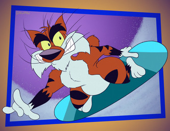 3_toes 4_fingers anthro arm_tuft belly big_belly big_butt biped black_eyebrows black_nose black_stripes butt cheek_tuft chest_tuft chin_tuft clenched_teeth curvy_figure elbow_tuft eyebrows facial_tuft fangs feet fingers fluffy fluffy_chest fur glance gloves_(marking) grin grinning_at_viewer head_tuft high-angle_view humanoid_hands humanoid_heel knee_tuft leg_markings leg_tuft looking_at_viewer male markings multicolored_body multicolored_fur nude open_mouth open_smile orange_body orange_fur outside pecs plantigrade pose puffed_out_chest purple_sky raised_tail scut_tail sharp_teeth short_tail shoulder_tuft sky slightly_chubby slightly_chubby_anthro slightly_chubby_male small_tail smile smiling_at_viewer smirk smirking_at_viewer snow snowboard snowboarding socks_(marking) solo striped_body striped_fur stripes tail teeth thick_eyebrows toes toony toothy_grin tuft two_tone_body two_tone_fur upside_down whiskers white_belly white_body white_feet white_fur white_hands wide_hips yellow_sclera gavanzude adventures_from_the_book_of_virtues pbs socrates_the_bobcat bobcat felid feline lynx mammal 2026 alternate_version_at_paywall colored digital_drawing_(artwork) digital_media_(artwork) flat_colors hi_res pinup signature