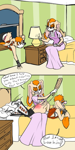 adolescent alternative_fashion angry anthro bed bedroom begging bodily_fluids butt butt_slap caught_in_the_act clothed clothing corporal_punishment crying dialogue discipline dress entering_room female furniture kick paddle paddling panties panties_down parenting partially_clothed punishment rebel reddened_butt screaming slap sobbing solo spanking spanking_focus spanking_mark spanking_paddle stern stern_look tears text underwear underwear_down window young the_sex_godess sega sonic_the_hedgehog_(series) cream_the_rabbit vanilla_the_rabbit lagomorph leporid mammal rabbit 1:2 comic english_description english_text hi_res daughter_(lore) mother_(lore) mother_and_child_(lore) mother_and_daughter_(lore) parent_(lore) parent_and_child_(lore) parent_and_daughter_(lore)