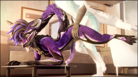 anal anal_penetration animal_genitalia animal_penis anthro anthro_on_anthro anthro_penetrated anthro_penetrating anthro_penetrating_anthro black_body black_border black_fur blush bodily_fluids border butt clock clothing cum cum_drip cum_in_ass cum_inside dripping duo equine_genitalia equine_penis erection fur furniture genital_fluids genitals looking_at_another looking_pleasured lying lying_on_table male male/male male_penetrated male_penetrating male_penetrating_male multicolored_body multicolored_fur nude on_table open_mouth paws penetration penile penis piercing purple_body purple_fur sex smile table tail tongue two_tone_body two_tone_fur watch lill_esp canid canine fox mammal rexouium 3d_(artwork) absurd_res blender_(artwork) digital_media_(artwork) hi_res