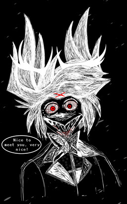 male solo lackydayz hazbin_hotel hellaverse alastor_(hazbin_hotel) deer demon humanoid hybrid mammal 5:8 hi_res