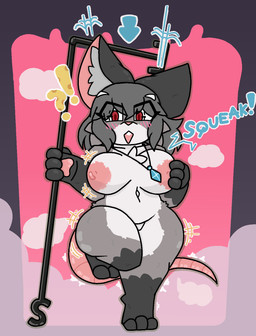 3_fingers 3_toes after_transformation anthro anthrofied areola belly big_areola big_breasts biped blush blush_lines breast_expansion breasts butt cheese covering covering_breasts dairy_products dowsing_rod expansion feet female fingers fluffy food fur gloves_(marking) grey_body grey_fur grey_hair hair holding_breast holding_object human_to_anthro implied_transformation inner_ear_fluff interrobang kemono leg_markings markings mouse_tail nipples open_mouth pawpads paws pendant_only raised_leg red_eyes shaking short_stackification shortstack shortstack_female shrinking simple_background size_transformation slightly_chubby smoke socks_(marking) solo species_transformation squeak surprised tail thick_thighs thigh_expansion toes transformation trembling tuft white_body white_fur wide_hips lynxafterd4rk asian_mythology east_asian_mythology japanese_mythology mythology touhou nazrin mammal mouse murid murine rodent yokai hi_res