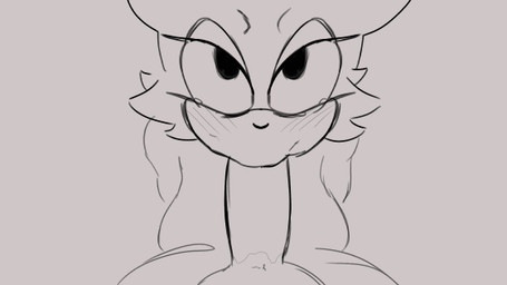 annoyed anthro big_breasts big_penis blush blush_lines bodily_fluids breasts butt deep_throat duo erection eye_contact faceless_character faceless_male fellatio female first_person_view fur genitals looking_at_another looking_at_viewer male male/female nude nude_anthro oral oral_penetration penetration penile penis penis_in_mouth sex simple_background tail tail_motion tailwag deentag idw_publishing sega sonic_the_hedgehog_(comics) sonic_the_hedgehog_(idw) sonic_the_hedgehog_(series) rouge_the_bat bat human mammal 2025 animated digital_media_(artwork)