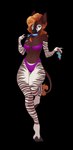 anthro bedroom_eyes black_mouth blue_tongue breasts brown_body brown_fur camel_toe clothing cloven_hooves curled_tongue dessert female food fur glistening glistening_breasts glistening_eyes green_eyes hair holding_food holding_object holding_popsicle hooves ice_cream inner_ear_fluff long_tongue looking_at_viewer markings narrowed_eyes navel popsicle prehensile_tongue purple_tongue red_hair seductive simple_background solo striped_arms striped_body striped_fur striped_legs striped_markings stripes swimwear tail tail_tuft teasing tongue transparent_background tuft two-piece_swimsuit white_body white_fur varollis genevieve_lykelle giraffid mammal okapi 2024 absurd_res alpha_channel hi_res