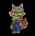 anthro clothed clothing costume male overalls solo young young_anthro hedhakof cat_busters domestic_cat felid feline felis mammal alpha_channel