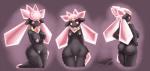 2016 big_breasts big_butt black_body black_skin breasts butt crystal diamond_(gem) diancie elemental_creature english_text female gem gem_creature generation_6_pokemon genitals hand_on_hip hi_res huge_breasts humanoid jewelry kneeling latiar legendary_pokemon mineral_fauna navel necklace nintendo nipples not_furry nude open_mouth pink_eyes pokemon pokemon_(species) pokemorph pubes purple_background pussy red_sclera shiny_pokemon side_boob simple_background small_breasts solo text watermark wide_hips