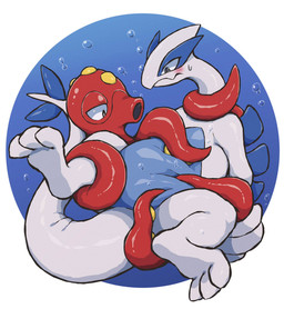 ambiguous/ambiguous ambiguous_gender belly belly_grab belly_squish blush bodily_fluids bubble duo featureless_crotch feral holding_body restrained restrained_by_tentacles squish squishy_body sweat sweatdrop tail tenacles_around_body tentacle_around_neck tentacles tentacles_around_legs fuyugaki15 mythology nintendo pokemon cephalopod coleoid generation_2_pokemon legendary_pokemon lugia marine mollusk mythological_creature mythological_scalie octillery octopodiform octopus pokemon_(species) scalie censored hi_res