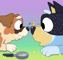 anthro dipstick_limbs dipstick_tail eye_contact female floppy_ears fur grass hand_grab looking_at_another looking_down lying magnifying_glass male markings micro multicolored_body multicolored_fur on_front on_ground open_mouth paws pivoted_ears plant shrinking sitting size_transformation smile tail tail_markings transformation yingcartoonman bluey_(series) disney honey_i_shrunk_the_kids bandit_heeler bingo_heeler bluey_heeler lucky_(bluey) australian_cattle_dog bird_dog canid canine canis cattledog domestic_dog herding_dog hunting_dog labrador mammal pastoral_dog retriever crossover digital_media_(artwork) hi_res daughter_(lore) father_(lore) father_and_child_(lore) father_and_daughter_(lore) parent_(lore) parent_and_child_(lore) parent_and_daughter_(lore) sibling_(lore) sister_(lore) sisters_(lore)