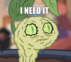 dry_skin female green_body green_eyes green_sclera green_skin leaf meme_face mouth_closed parody plant screencap screencap_background solo text thirsty lupinb0y adventure_time cartoon_network fionna_and_cake fionna_and_cake_(franchise) nickelodeon spongebob_squarepants huntress_wizard elemental_creature flora_fauna 2025 absurd_res digital_drawing_(artwork) digital_media_(artwork) english_description english_text hi_res impact_(font) meme