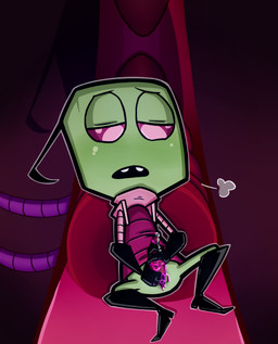 alien_genitalia antennae_(anatomy) bed blush bodily_fluids clothed clothing cum erection furniture genital_fluids genitals green_body green_skin irken_clothing irken_uniform male masturbation not_furry partially_clothed penile penile_masturbation penis red_eyes saliva sigh solo spread_legs spreading sweat tentacles tongue tongue_out two-handed_masturbation ubernerdmaster invader_zim nickelodeon zim_(invader_zim) alien alien_humanoid humanoid irken 2017