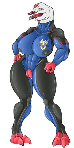 anthro areola big_breasts bodysuit breasts camel_toe clothed clothing fangs female genitals glistening glistening_body grin hand_on_hip huge_breasts hyper hyper_breasts latex latex_clothing latex_skinsuit looking_at_viewer male mandibles muscular muscular_female open_mouth paws revealing_outfit seductive skimpy skinsuit skintight_suit smile solo spread_legs spreading teeth thighs_together three_tone_skinsuit tight_clothing underwear vulva wort conditional_dnp samagthrav2 halo_(series) microsoft xbox_game_studios haerreaom_(kialatiagra) alien sangheili absurd_res hi_res