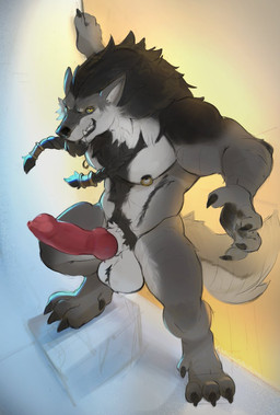 4_fingers 4_toes amber_eyes animal_genitalia animal_penis anthro ball_tuft balls biceps big_balls big_penis black_lips black_nipples braided_hair canine_genitalia canine_penis claws digitigrade erection facial_hair fangs feet finger_claws fingers fluffy fluffy_tail fur genitals grey_body grey_fur hair high-angle_view huge_penis knot knotted_penis lips looking_at_viewer male mane mane_hair muscular muscular_anthro muscular_male nipple_piercing nipples nude open_mouth pawpads pecs penis piercing pose quads sharp_teeth smile solo standing tail teeth toe_claws toes triceps tuft notsophatmatt blizzard_entertainment warcraft canid mammal werecanid werecreature worgen 2025 full-length_portrait hi_res pinup portrait sketch