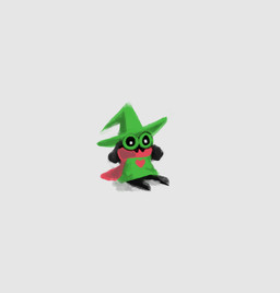 anthro black_body clothing eyewear glasses hat headgear headwear heart_symbol male scarf simple_background sitting solo latchk3y deltarune undertale_(series) ralsei bovid caprine darkner goat mammal 2023
