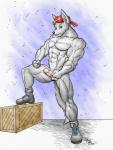 abs balls biceps black_nose blonde_hair blue_eyes canine crate create erection footwear fur furz1 grey_fur hair hat humanoid_penis looking_at_viewer male mammal muscles nude pecs penis pose presenting raised_leg shoes solo standing toned wolf wolfgangcake
Rating: Explicit
Score: 0
User: Munkelzahn
Date: April 05, 2014