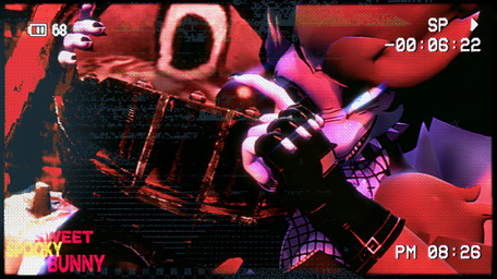 accessory alternative_fashion anthro black_clothing breasts camera camera_hud clothing collar detailed_background duo female food fruit fur glitch gloves goth grey_body grey_fur grey_hair hair hair_accessory handwear holidays long_hair male plant pumpkin red_background reverse_bear_trap selfie simple_background smile torture_device white_body white_fur michmachape halloween hellaverse helluva_boss konami mythology saw_(movie) silent_hill loona_(helluva_boss) robbie_the_rabbit canid canid_demon canine canis demon hellhound lagomorph leporid mammal mythological_canine mythological_creature rabbit wolf dated hi_res