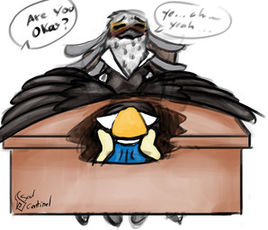 anthro beak blush breasts cunnilingus desk dialogue duo eyes_closed feathered_wings feathers female female/female fur furniture non-mammal_breasts oral orange_body orange_fur sex speech_bubble stealth_sex table text under_table vaginal white_body white_feathers wings soulcentinel aggretsuko sanrio retsuko secretary_washimi accipitriform ailurid avian bird mammal red_panda secretary_bird english_text hi_res