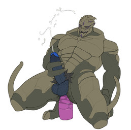 anal anal_hair anal_masturbation anal_penetration anus balls barazoku black_body_hair blue_anus blue_glans blush bodily_fluids body_hair bodypaint brown_body brown_body_hair brown_pubes butt_hair claws cum cum_strand cum_while_penetrated cumshot detailed_penis dildo dildo_in_ass dildo_insertion dildo_sitting ejaculation erection eyes_closed face_paint finger_claws foreskin frenulum genital_fluids genitals glans grey_penis hairy_balls humanoid_genitalia humanoid_penis kneeling kneeling_on_ground leaning leaning_backward lube lube_on_butt lube_on_dildo male masturbation muscular muscular_arms muscular_male muscular_thighs not_furry object_in_ass on_one_knee open_mouth orgasm penetration penile penile_masturbation penis pink_dildo pubes retracted_foreskin sex_toy sex_toy_in_ass sex_toy_insertion simple_background solo tan_body tan_claws thick_thighs three-quarter_view toe_claws white_background islate bioware electronic_arts mass_effect varakus_molanin alien humanoid turian 2026 full-length_portrait hi_res portrait nonbinary_(lore)