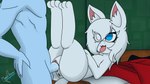 ahegao bestiality blue_eyes duo female feral fur humanoid_on_feral looking_pleasured male male/female penetration vaginal vaginal_penetration white_body white_fur whygenamoon glacius goblin goblinoid humanoid 16:9 absurd_res hi_res widescreen